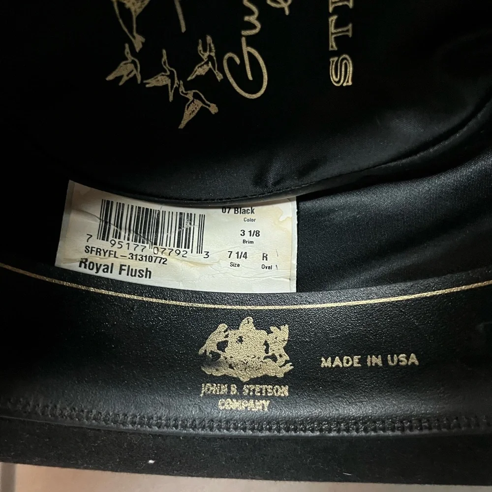 Stetson Black Hat with Silver Accents - Picture 6 of 6